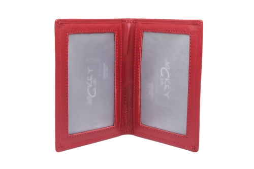 Flache Brieftasche Sichtfenster rot